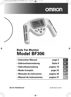 Omron BF306 handheld BIA