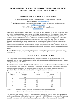 development of a water vapor compressor for high temperature heat