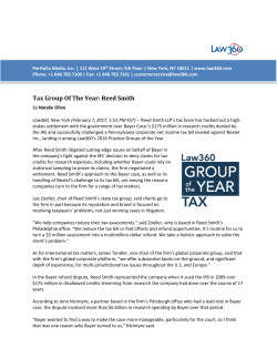 Tax Group Of The Year
