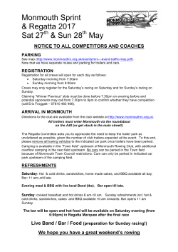 Instructions for Competitors