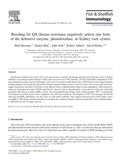 Breeding for QX disease resistance negatively selects one form of