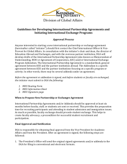 Guidelines for Developing International Partnership Agreements