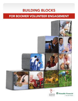 Building Blocks for Boomer Volunteer