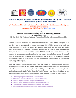 ASEAN Region`s Culture and Religion by the end of 21st Century: A