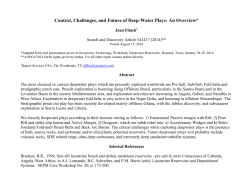 Context, Challenges, and Future of Deep-Water Plays