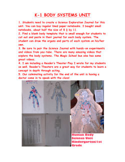 k-1 body systems unit - Galena Park ISD Moodle