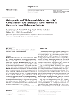 Osteopontin and `Melanoma Inhibitory Activity`: Comparison of Two