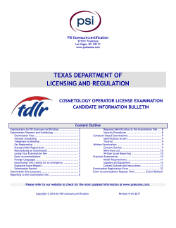 Candidate Information Bulletin