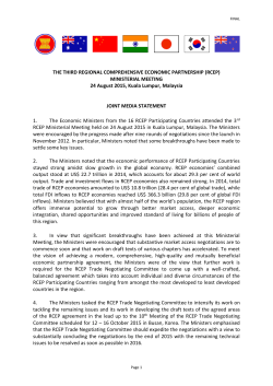 THE THIRD REGIONAL COMPREHENSIVE ECONOMIC