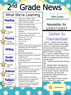 2nd Grade News - stjosephmcpherson.com