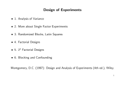 Design of Experiments