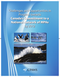 Challenges and Opportunities in Progress towards Canada`s