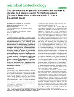 The development of genetic and molecular markers to register and