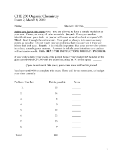 Exam 2 KEY - Chemistry