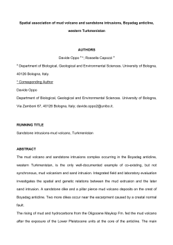 Spatial association of mud volcano and sandstone intrusions