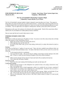 FOR IMMEDIATE RELEASE Contact: Jack Satur