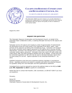 CRCDC Helicopter Service RFQ, August 25, 2015 FINAL