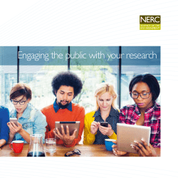 Engaging the public with your research