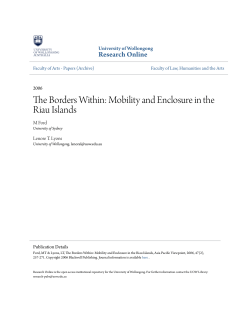 The Borders Within: Mobility and Enclosure in the