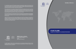 A Place to Learn: Lessons from Research on Learning Environments