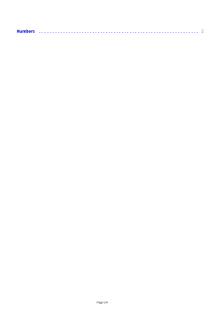 Numbers ............................................................ 2