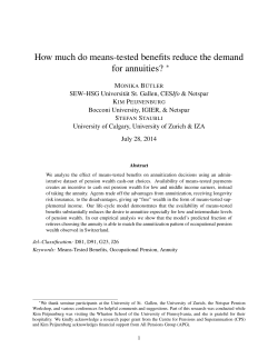 How much do means-tested benefits reduce the demand for