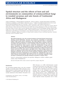 Spatial structure and the effects of host and soil environments on