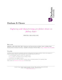 Capturing and characterising pre - Durham e