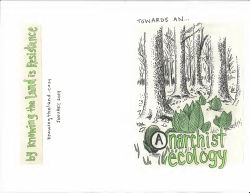 Towards An Anarchist Ecology - Tolerated Identity