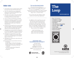 The Loop printable map and schedule