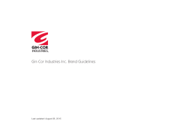 Gin-Cor Industries Inc. Brand Guidelines