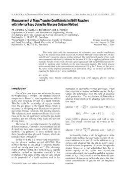 Measurement of Mass Transfer Coefficients in Airlift Reactors with