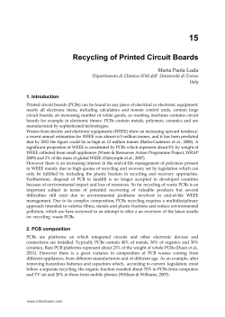 Recycling of Printed Circuit Boards
