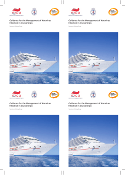 Guidance for the Management of Norovirus Infection in Cruise Ships