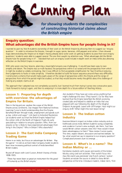 for showing students the complexities of constructing historical