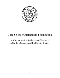 Core Science Curriculum Framework
