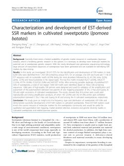 Characterization and development of EST