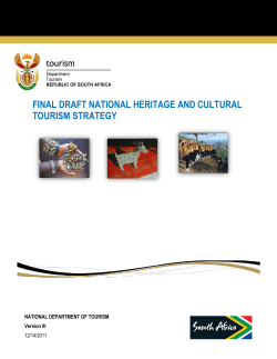 final draft national heritage and cultural tourism