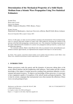 Determination of the Mechanical Properties of a Solid Elastic