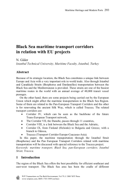 Black Sea maritime transport corridors in relation with