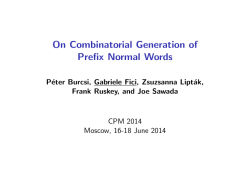 On Combinatorial Generation of Prefix Normal Words