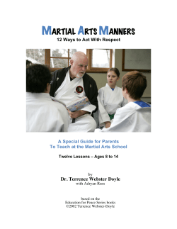 MARTIAL ARTS MANNERS