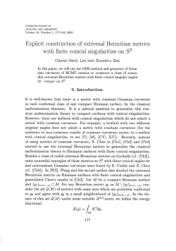 Explicit construction of extremal Hermitian metrics with finite conical