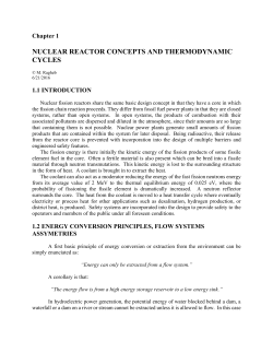 nuclear reactor concepts and thermodynamic cycles