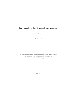 Locomotion for Crowd Animation - School of Computer Science and