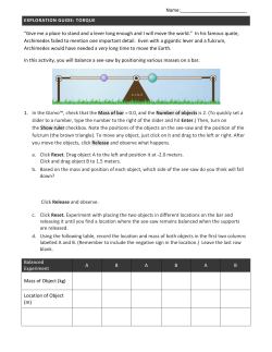 Give me a place to stand and a lever long enough and I