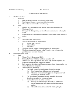 09 The Emergence of Sectionalism