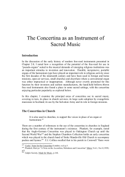 Chapter 9: The Concertina as an Instrument of Sacred Music