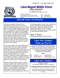 may newsletter - Coeur d`Alene School District