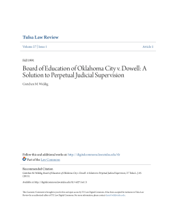 Board of Education of Oklahoma City v. Dowell